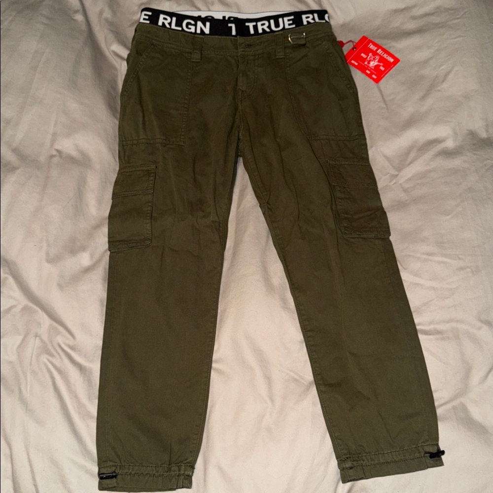True Religion Khaki Cargo Pants